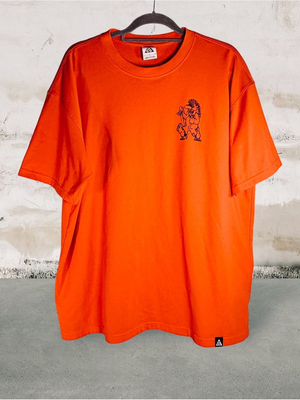 Nike ACG Trolls T-Shirt Top Rush Orange Mens Size Large